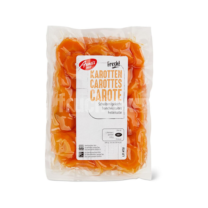 Karotten scheiben gekocht
